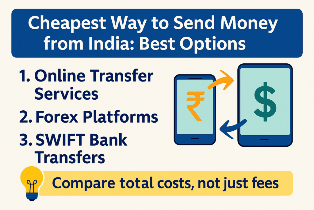 cheapest way to send money from India