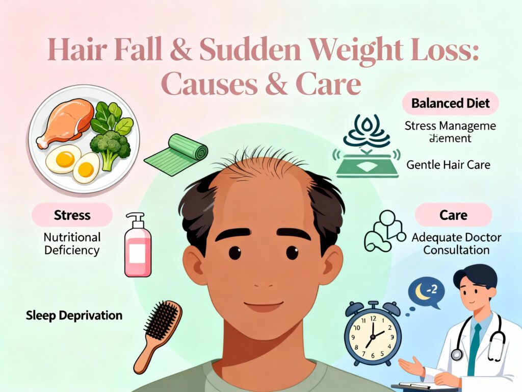 Hair Fall and Sudden Weight Loss