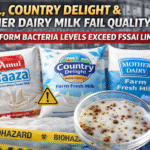 Amul, Country Delight & Mother Dairy milk ‘Fail Quality test’, coliform bacteria levels exceed FSSAI limits. 