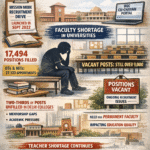 Over 17,000 faculty appointment made since 2022, the Centre flags ongoing faculty vacancies  