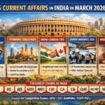 Top 5 Current Affairs in India in March 2026: Latest News, Key Events & Exam Updates