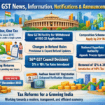 Latest GST News, Information, Notifications & Announcements