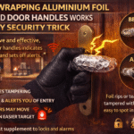 Why wrapping aluminium foil around door handles works as a DIY security trick