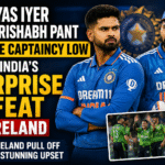 Shreyas Iyer Joins Rishabh Pant in Rare Captaincy Low After India’s Surprise Defeat