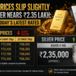 Gold Prices Slip Slightly as Silver Nears ₹2.35 Lakh: Check Today’s Latest Rates