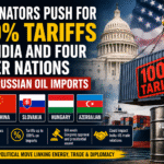 US Senators Push for 100% Tariffs on India and Four Other Nations Over