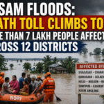 Assam Floods: Death Toll Climbs to 62, More Than 7 Lakh People Affected Across 12 Districts