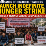 Thousands of Himachal Teachers Launch Indefinite Hunger Strike in Shimla Against School Complex System
