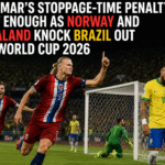 Neymar’s Stoppage-Time Penalty Not Enough as Norway and