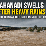 Mahanadi Swells After Heavy Rains, Coastal Odisha Faces Increasing Flood Risk