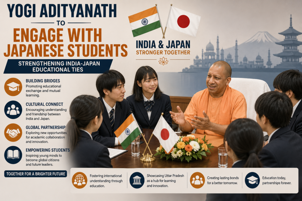 Yogi Adityanath to Engage with Japanese Students, Strengthening India-Japan Educational Ties 