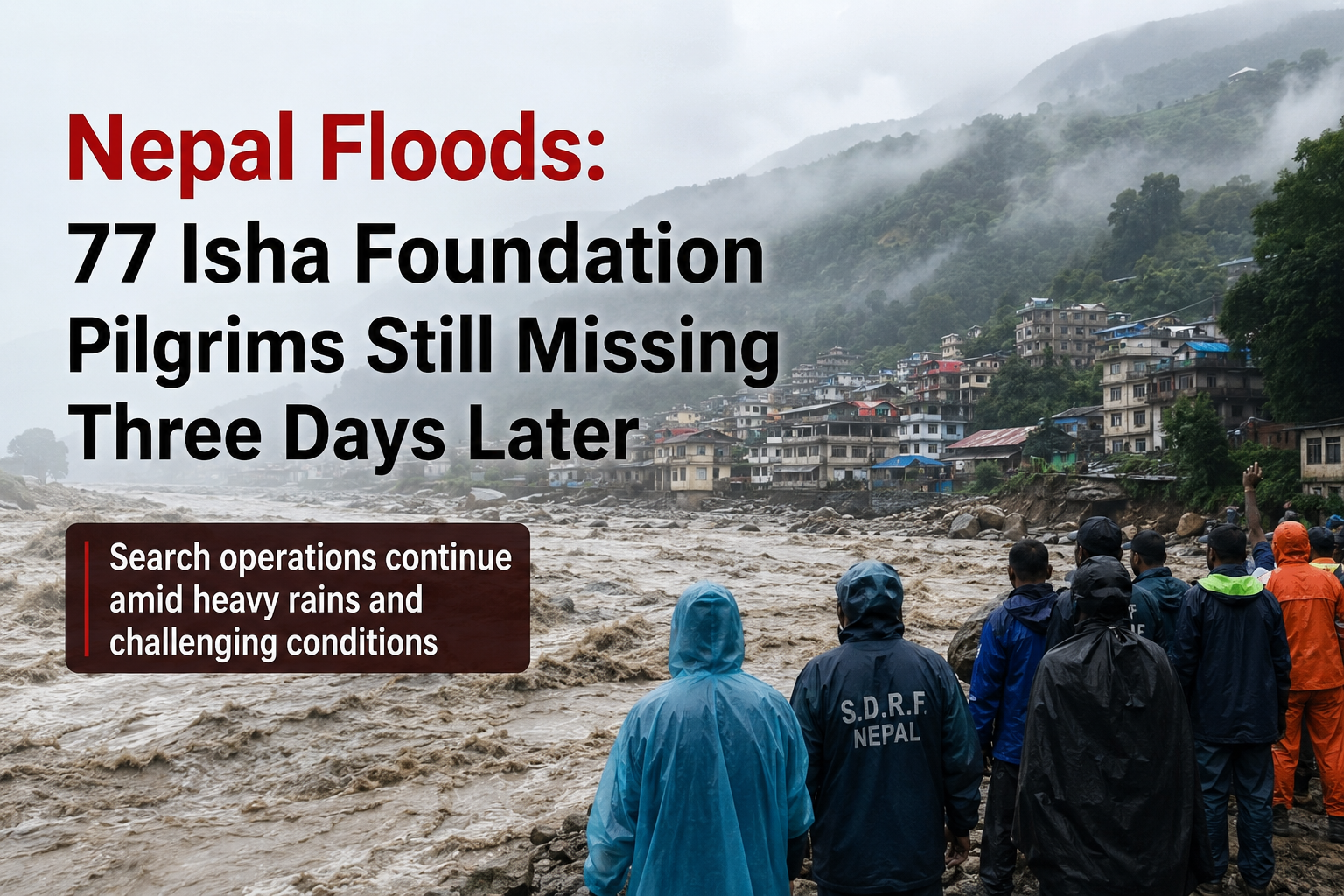 Nepal Floods: 77 Isha Foundation Pilgrims Still Missing Three Days Later 