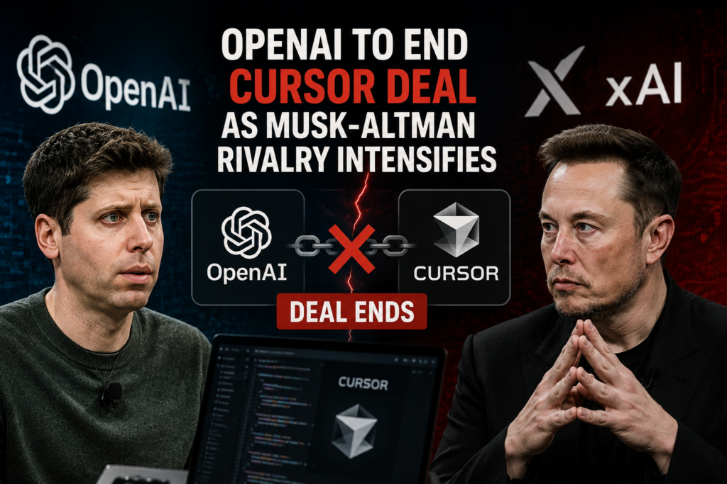 OpenAI to End Cursor Deal as Musk-Altman Rivalry Intensifies
