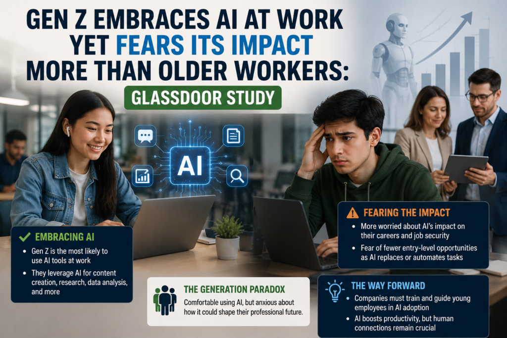 Gen Z Embraces AI at Work Yet Fears Its Impact More Than Older Workers: Glassdoor Study