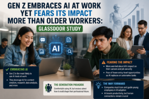 Gen Z Embraces AI at Work Yet Fears Its Impact More Than Older Workers: Glassdoor Study