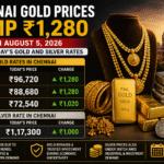 Chennai Gold Prices Jump ₹1,280 on August 5, 2026; Check Today’s Gold and Silver Rates