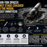 A Four-Ton SpaceX Rocket Stage Crashed Into the Moon, Largely Unnoticed