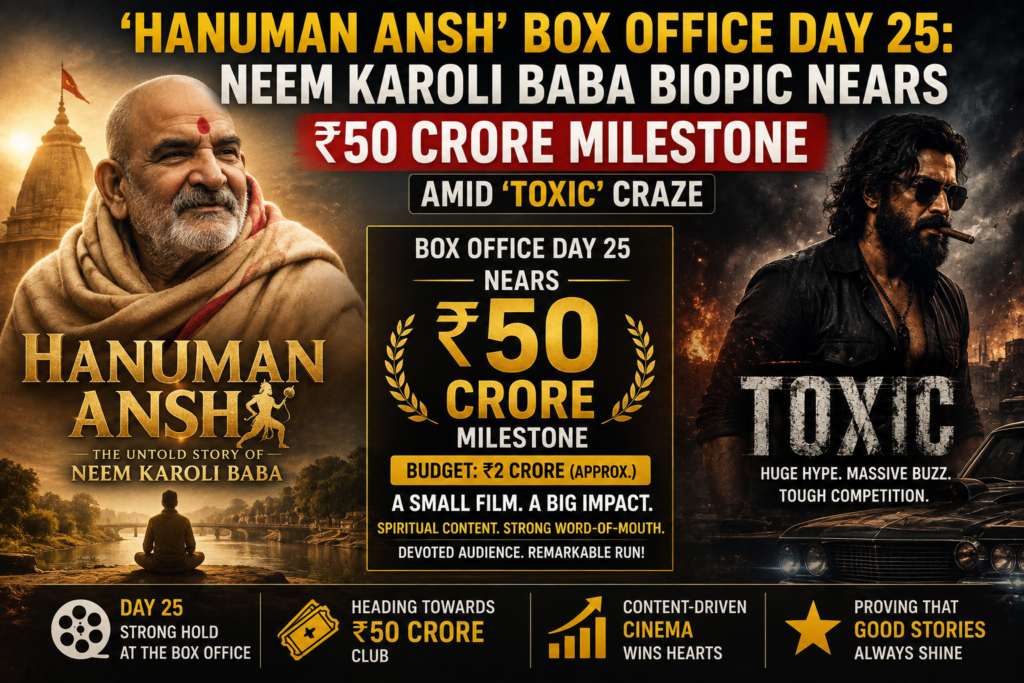 ‘Hanuman Ansh’ Box Office Day 25: Neem Karoli Baba Biopic Nears ₹50 Crore Milestone Amid ‘Toxic’ Craze 