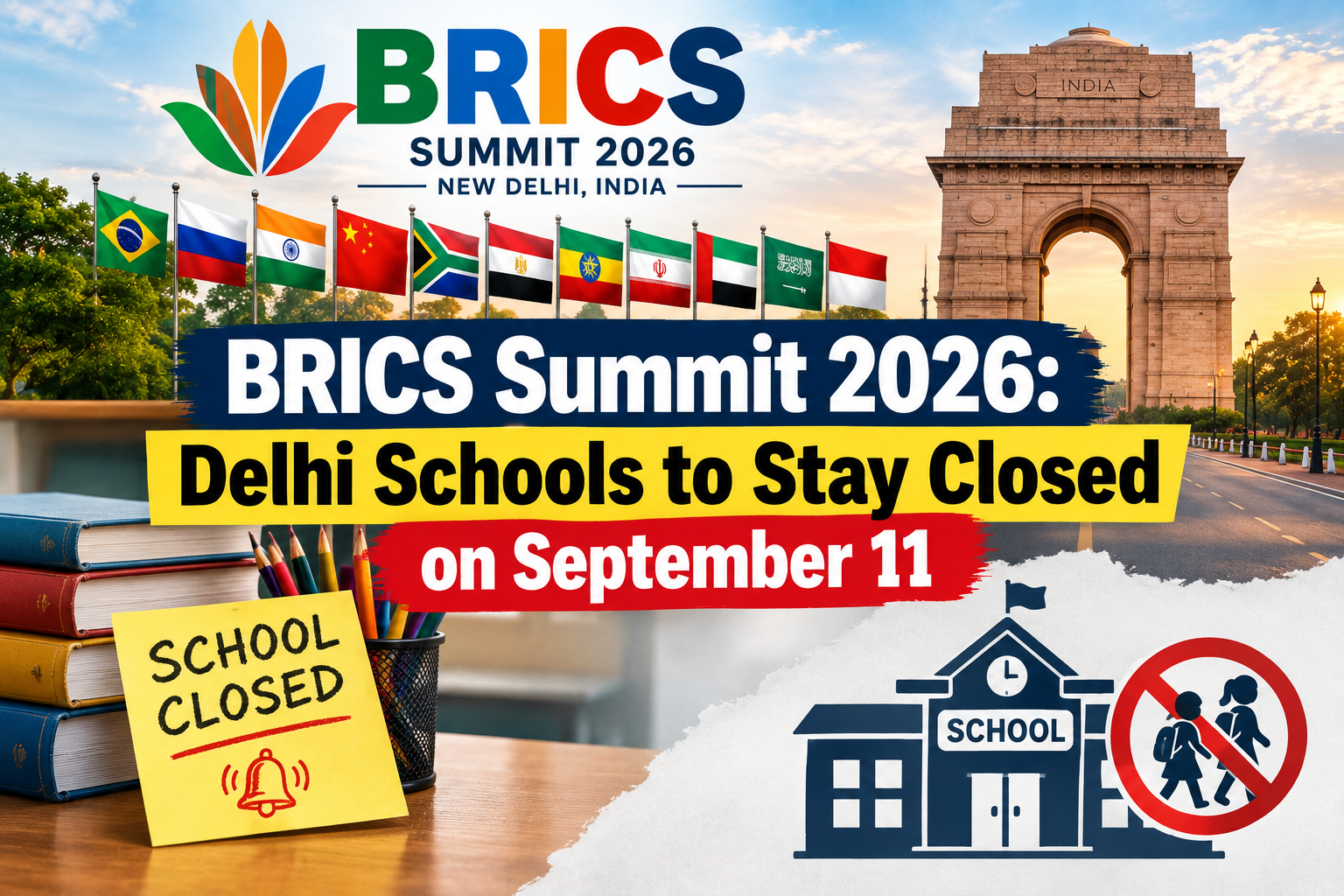 BRICS Summit 2026: Delhi Schools to Stay Closed on September 11