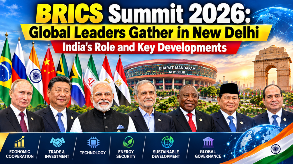 BRICS Summit 2026: Global Leaders Gather in New Delhi, India’s Role and Key Developments 