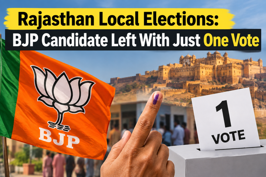 Rajasthan Local Elections: BJP Candidate Left With Just One Vote 