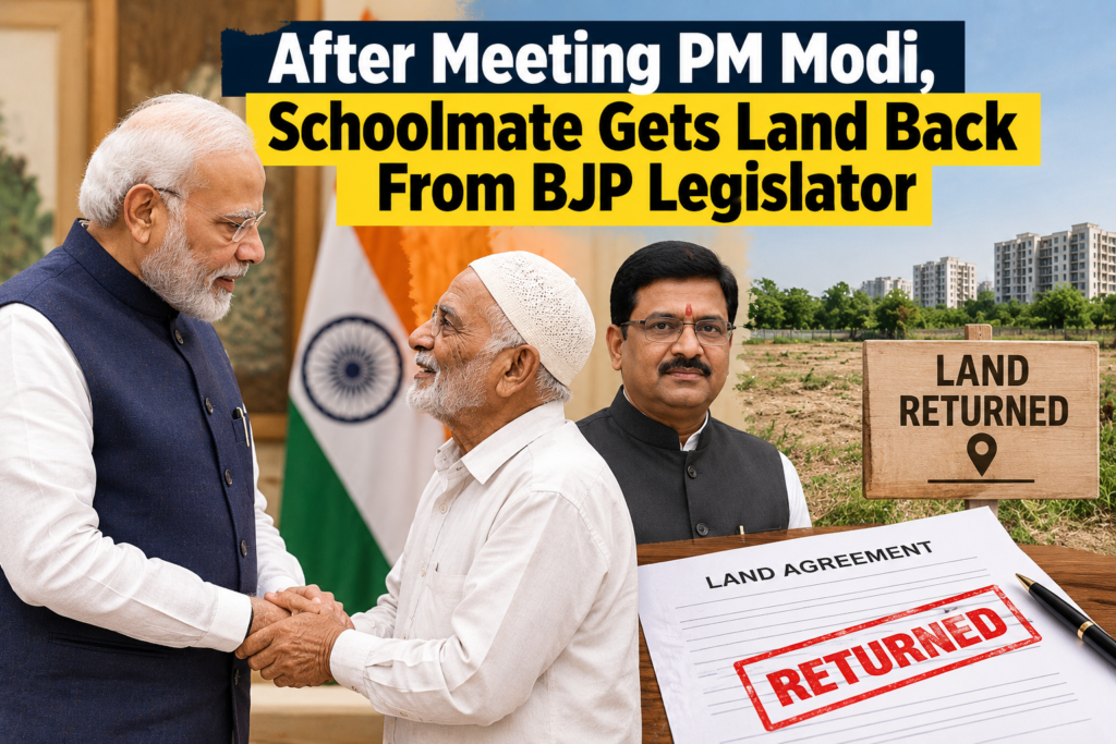 After Meeting PM Modi, Schoolmate Gets Land Back From BJP Legislator 