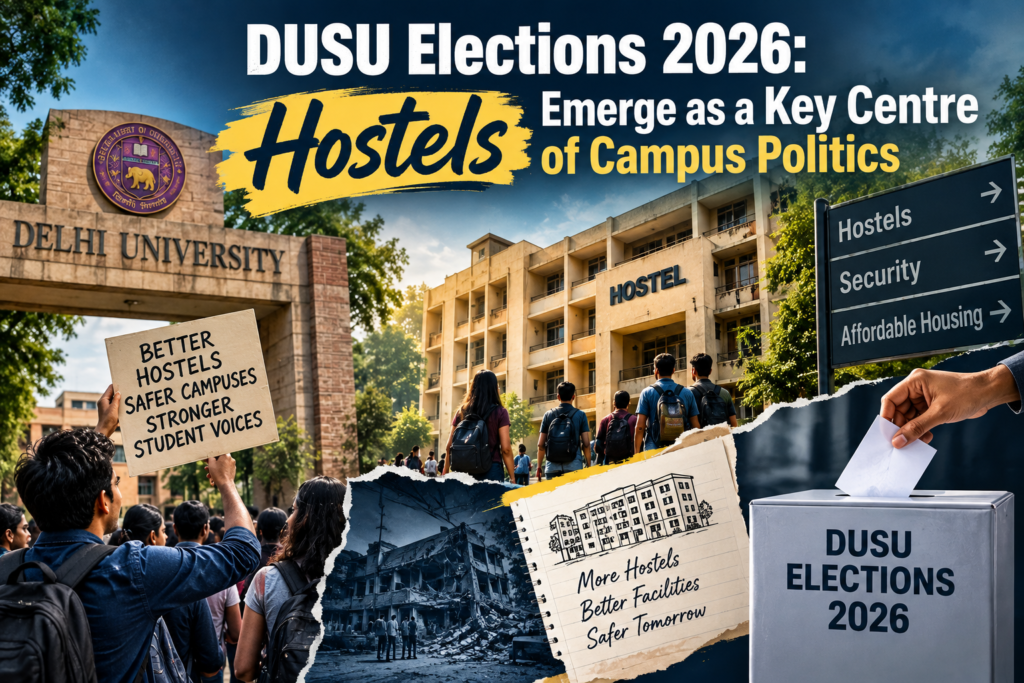 DUSU Elections 2026: Hostels Emerge as a Key Centre of Campus Politics