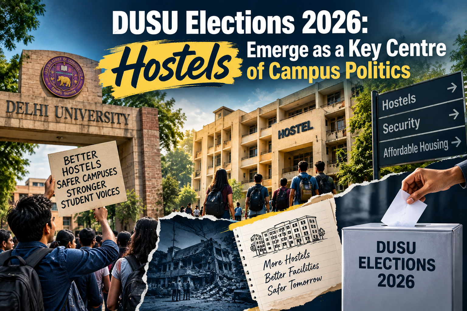 DUSU Elections 2026: Hostels Emerge as a Key Centre of Campus Politics