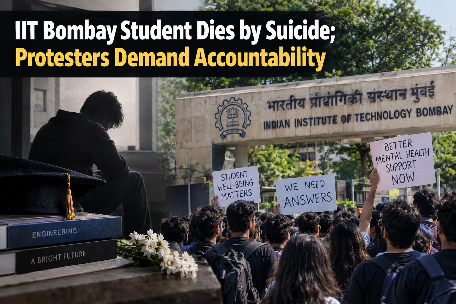 IIT Bombay Student Dies by Suicide; Protesters Demand Accountability