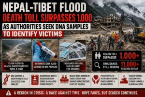 Nepal-Tibet Flood Death Toll Surpasses 1,000 as Authorities Seek DNA Samples to Identify Victims