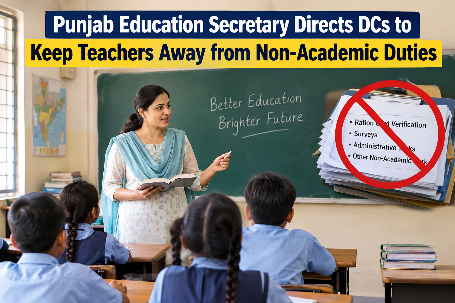 Punjab Education Secretary Directs DCs to Keep Teachers Away from Non-Academic Duties