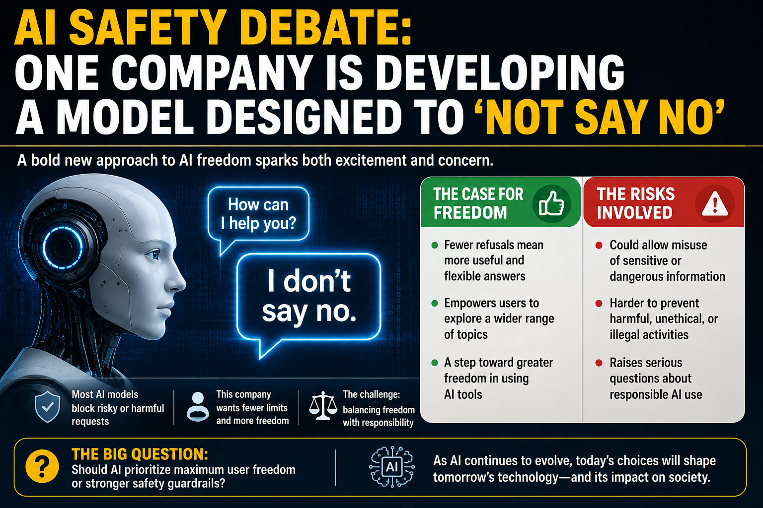 AI Safety Debate: One Company Is Developing a Model Designed to ‘Not Say No’