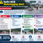 Delhi-NCR Waterlogging Alert: Check Flooded Areas in Delhi, Noida, Gurugram and Ghaziabad You Should Avoid