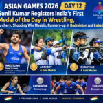 Asian Games 2026 Day 12: Sunil Kumar Registers India’s First Medal of the Day in Wrestling, Archery, Shooting Win Medals, Runners-up in Badminton and Kabaddi