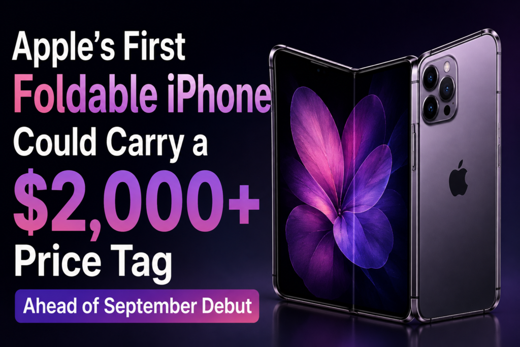 Apple’s First Foldable iPhone Could Carry a $2,000+ Price Tag Ahead of September Debut 