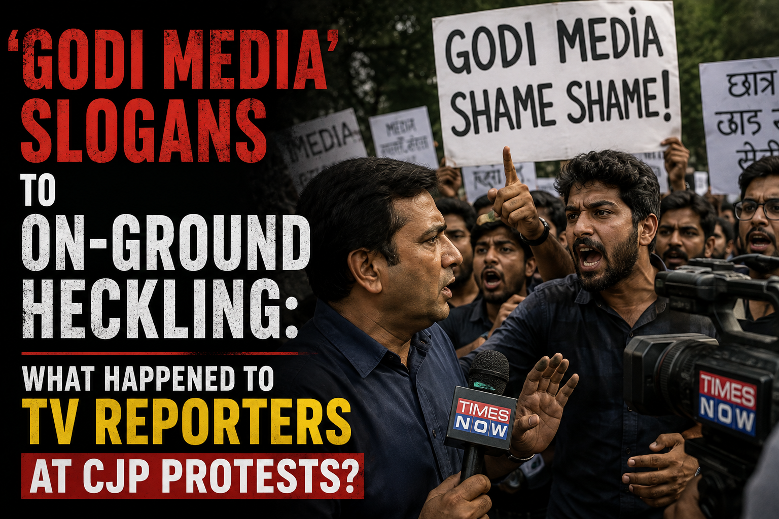 ‘Godi Media’ Slogans to On-Ground Heckling: What Happened to TV Reporters at CJP Protests?