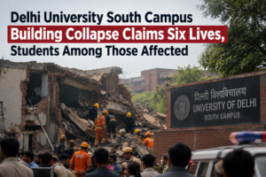 Delhi University South Campus Building Collapse Claims Six Lives, Students Among Those Affected