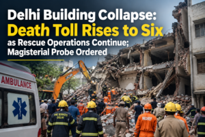 Delhi Building Collapse: Death Toll Rises to Six as Rescue Operations Continue; Magisterial Probe Ordered