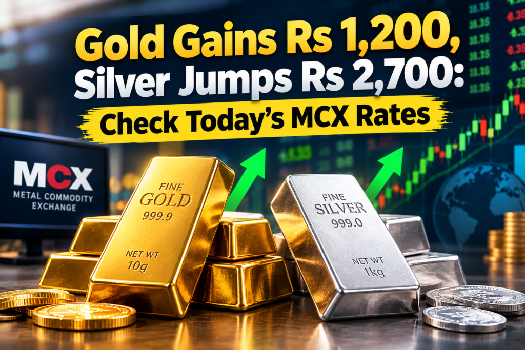 Gold Gains Rs 1,200, Silver Jumps Rs 2,700: Check Today’s MCX Rates