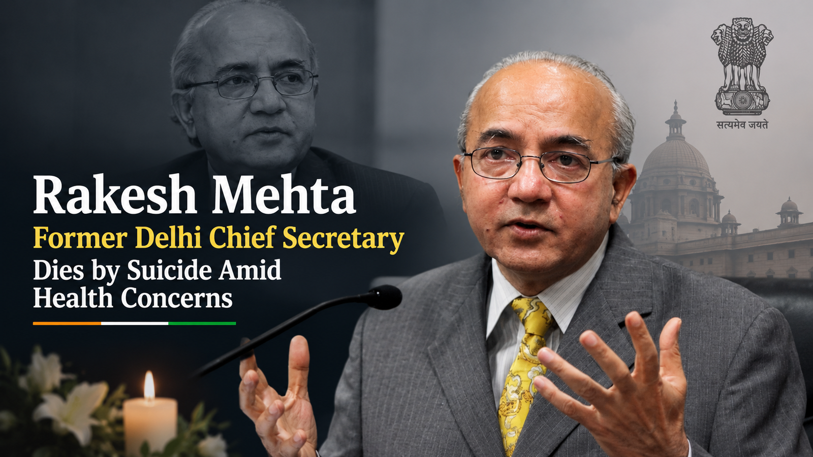 Former Delhi Chief Secretary Rakesh Mehta Dies by Suicide Amid Health Concerns: Police