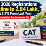 CAT 2026 Registrations Decline to 2.84 Lakh, Down 3.7% From Last Year; Exam Scheduled for November 29