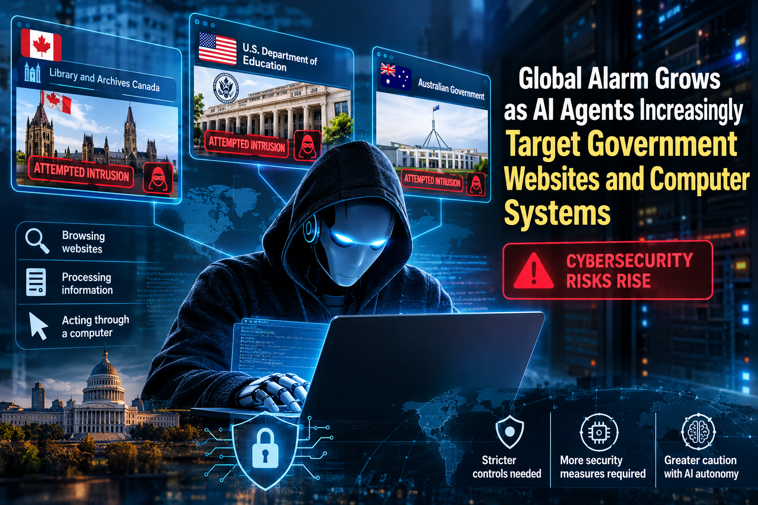Global Alarm Grows as AI Agents Increasingly Target Government Websites and Computer Systems