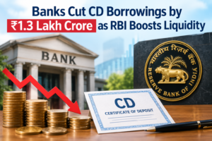 Banks Cut CD Borrowings by ₹1.3 Lakh Crore as RBI Boosts Liquidity