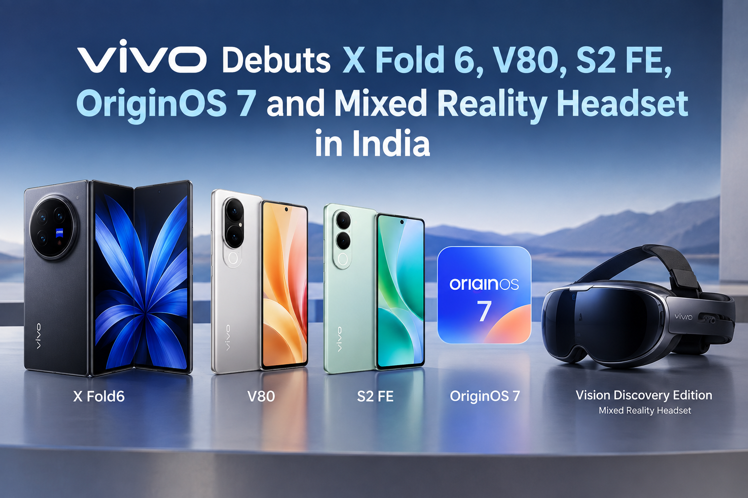 Vivo Debuts X Fold 6, V80, S2 FE, OriginOS 7 and Mixed Reality Headset in India