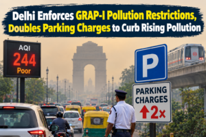 Delhi Enforces GRAP-I Pollution Restrictions, Doubles Parking Charges to Curb Rising Pollution
