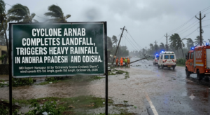 Cyclone Arnab Completes Landfall, Triggers Heavy Rainfall in Andhra Pradesh and Odisha