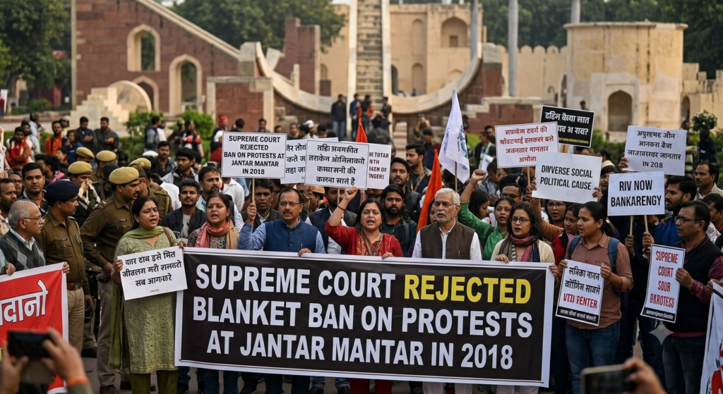 Supreme Court Rejected Blanket Ban on Protests at Jantar Mantar in 2018