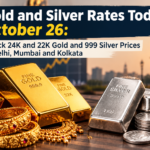 Gold and Silver Rates Today, October 26: Check 24K and 22K Gold and 999 Silver Prices in Delhi, Mumbai and Kolkata