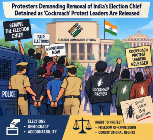 Protesters Demanding Removal of India’s Election Chief Detained as ‘Cockroach’ Protest Leaders Are Released