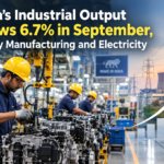 India’s Industrial Output Grows 6.7% in September, Led by Manufacturing and Electricity